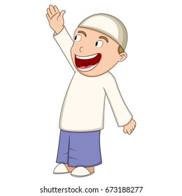 Religious Man Cartoon Vector