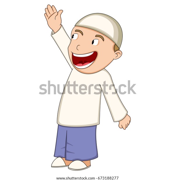 Religious Man Cartoon Vector Stock Vector (Royalty Free) 673188277 ...