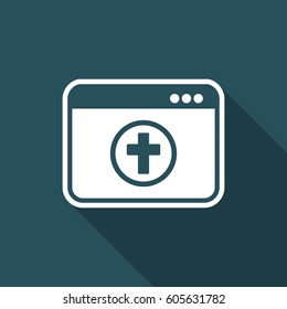 Religious online services - Vector flat icon