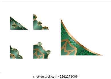 Religious Ramadan Corner Design Vector