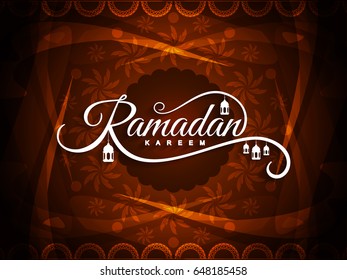 Religious Ramadan Kareem stylish background