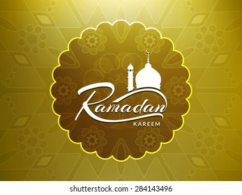 Religious Ramadan Kareem vector background design.