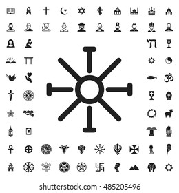 Religious sign icon illustration isolated vector sign symbol