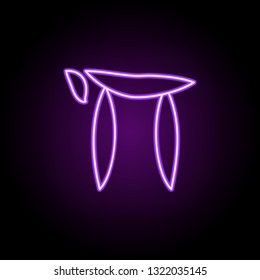 religious sign outline icon. Elements of religion in neon style icons. Simple icon for websites, web design, mobile app, info graphics
