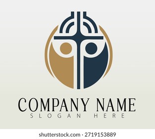 Un concepto de diseño de símbolo religioso.