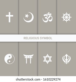 A religious symbol is an iconic representation intended to represent a specific religion, or a specific concept within a given religion.