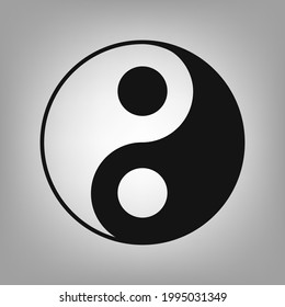 Religious symbol of Taoism icon for the interface of applications, games.