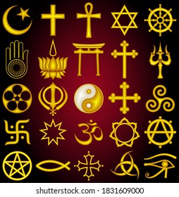 Religious symbolism and iconography (golden color)