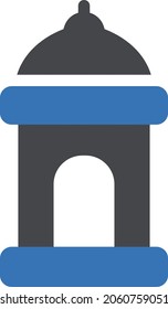 religious vector glyph colour icon