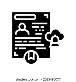 religious visa glyph icon vector. religious visa sign. isolated contour symbol black illustration