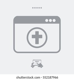 Religious web services - Vector flat icon