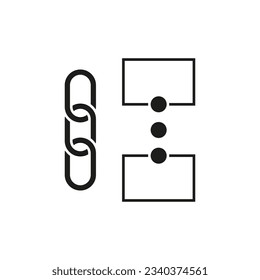 Relink websites icon. Vector illustration. EPS 10.