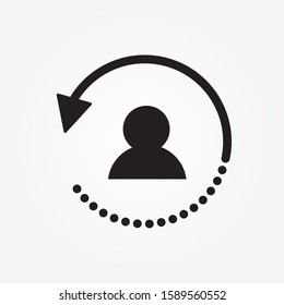 reload account vector glyph color icon