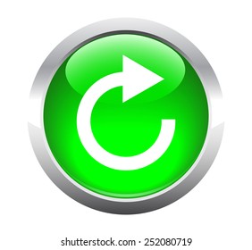 Reload arrow button for web. Vector. 