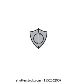reload arrow guarantee color line icon
