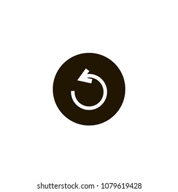reload arrow icon. flat design