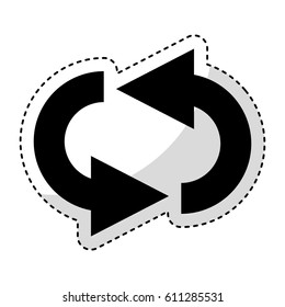 reload arrow isolated icon vector illustration design