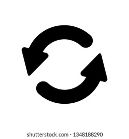 Reload arrow sign. Vector illustration