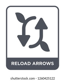 reload arrows icon vector on white background., reload arrows simple element illustration
