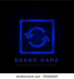 Reload blue chromium metallic logo