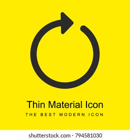 Reload bright yellow material minimal icon or logo design