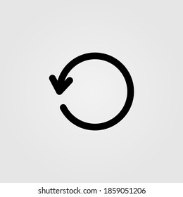 Reload button icon in line style. Refresh, redo button symbol.