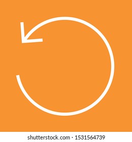 Reload button icon, stock vector illustration, EPS10.
