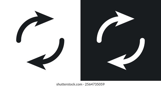 Reload button icons in flat syle
