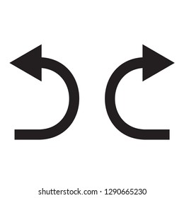 reload button, refresh, undo and redo icon vector