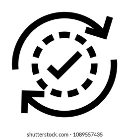 reload check vector glyphs icon