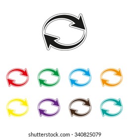 Reload - color vector icon