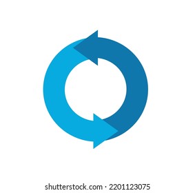 reload cycle icon. loop recycle vector illustration