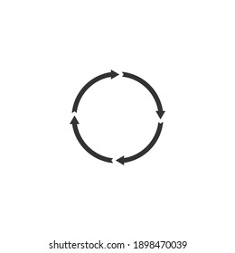 Reload, cycle, orientation, round vector icon