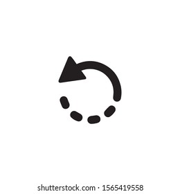 reload flat icon illustration- vector