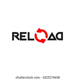Reload Flat Icon. Simple Web Sign Of Reload Page. Vector Illustrated Symbol