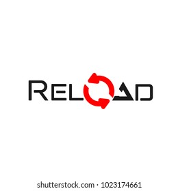 Reload Flat Icon. Simple Web Sign Of Reload Page. Vector Illustrated Symbol