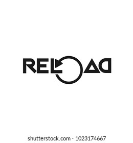 Reload Flat Icon. Simple Web Sign Of Reload Page. Vector Illustrated Symbol