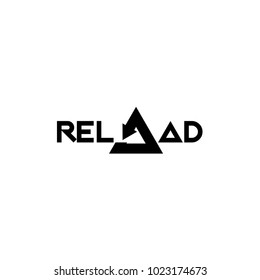 Reload Flat Icon. Simple Web Sign Of Reload Page. Vector Illustrated Symbol