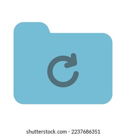 reload folder icon solid color