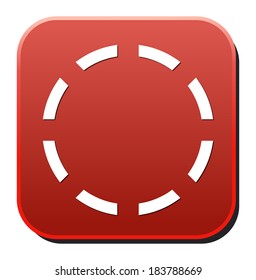 Reload glossy icon. Vector