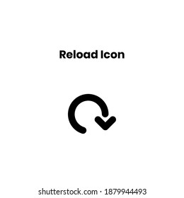 reload glyph Icon. arrows vector illustration on white background