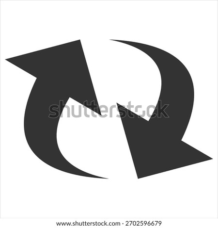 Reload Glyph Icon Vector Illustration