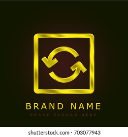 Reload golden metallic logo