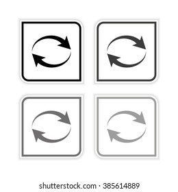 Reload  - grayscale vector icon