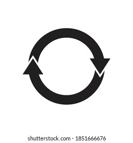 Reload icon design isolated on white background