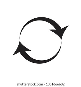 Reload icon design isolated on white background