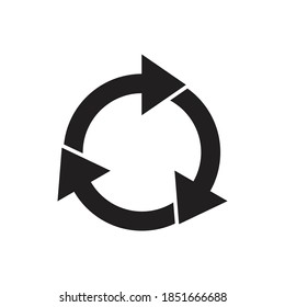 Reload icon design isolated on white background