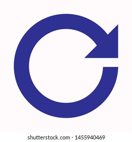 reload icon. flat illustration of reload vector icon for web