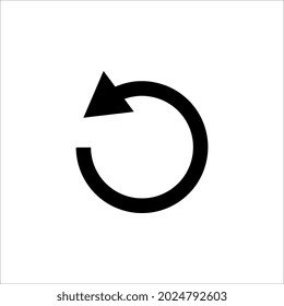 Symbol neu laden. flache Abbildung des Nachladens. Vektorsymbol. Symbol für das Wiederladen auf weißem Hintergrund
