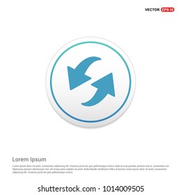 Reload Icon Hexa White Background icon template